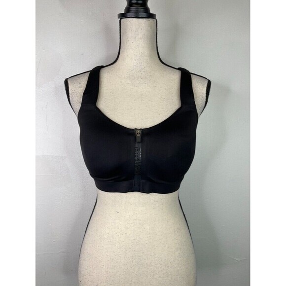 Victoria Secret Incredible Knockout Ultra Max Black Sport Bra SZ 36DD - Picture 1 of 7